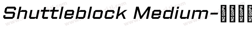 Shuttleblock Medium字体转换